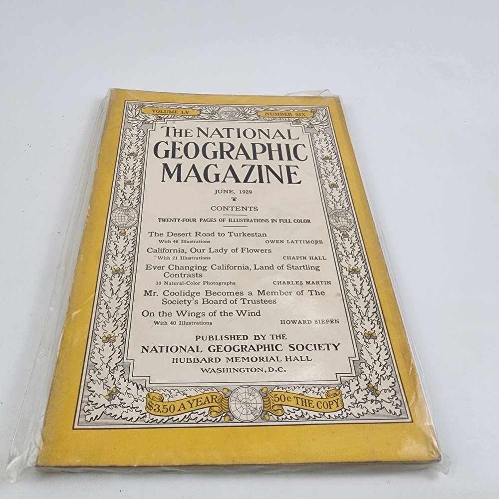 National Geographic Magazine June 1929‎ No Insert